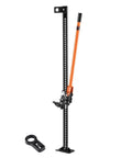 VEVOR 60-inch orange ratcheting farm jack with black rail and base; includes wrench