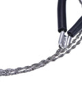 Close-up of 72Cm 28In Wire Saw Rope Chain Saw For Emergency Survival Gear Camp Outdoor Hunting Hand Tool with durable blade.