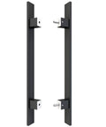 18 Inch Heavy Duty Barn Door Push Pull Handle in Stainless Steel 304 Brushed Finish Rust Resistant for Wood Glass Doors