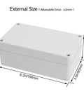 Waterproof Plastic Junction Box IP65 Enclosure For Outdoor DIY Electronics Rugged Weatherproof Project Box Gray White Housing