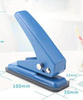 Heavy Duty Single Hole Puncher With One Quarter Inch Hole Twenty Sheet Capacity Metal Construction Skid Resistant Base