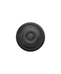 Top view of F10 GEO 622 Standard Door Knob for Hall and Closet, Non Locking Passage Lock, Matte Black Finish