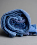 Rolled blue towel from Pro Grade Reclaimed Huck Towels Box With 25 Lb Contents, About 225 Recycled Rags, 16x24 Inches, 100 Percent Cotton