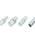 Heavy Duty Chrome Vanadium Ratchet Drive Converter Socket Adapter Kit For Car And Appliance Repair Fits 1/4 To 3/8 And 1/2 Inch Drives With Four Piece Set That Is Absolute Slang Perfect For Any Gnarly DIY Fix It Yourself Project, four chrome vanadium socket adapters