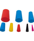 Hot Shot Silicone Rubber Tapered Plugs 105Pcs High Temp Masking Kit For Powder Coating Auto Body Work Durable Cone Assortment Tools, assorted sizes