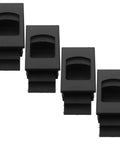 4 Pack Plastic Rectangular Slide Latches For RV Doors And Cabinet Doors, Easy Install, Sleek Durable Window Pulls For Distribution Boxes