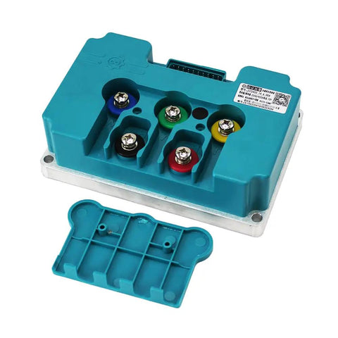 Professional Programmable Motor Controller For Electric Scooter Speed Boost Tweak Parameters Upgrade Acceleration Crank Up Torque With 200A High Amp Output, showing connections and removable cover.