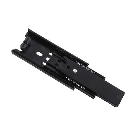 Mini Short Drawer Slides Full Extension Steel With Zinc Plating 2 Pack for kitchen cabinets and furniture, close-up view