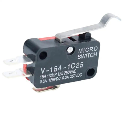 10 Pack Micro Limit Switch V 154 1C25 Momentary SPDT Snap Action 3 Pin Long Straight Lever Arm Built For Appliances Automation