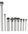 Heavy Duty Er Collet Chuck Straight Shank Extension Rod For Cnc Machining And Metalworking Up To 30K Rpm in various lengths.