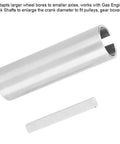 Premium Crank Shaft Sleeve Adapter Fits 3/4 Inch To 7/8 Inch Diameter Gas Engine Pulley Gear Box Conversion With 3/16 Step Key, steel sleeve and key