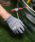 Person using Ball End Hex Key Set With 6 Inch Blades For Angled Access And Tight Spots 10 Piece SAE Inch Wrench Kit by Klein Tools