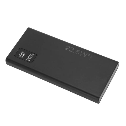 Compact Mini UPS Battery Backup Featuring 4050 mAh Capacity To Handle Daily Power Outages Smoothly in a sleek black design.