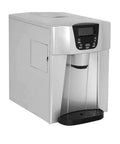 Top Tier 9.5 KG Automatic Stainless Steel Ice Cube Maker Machine Countertop showing front view with control panel and drip tray.