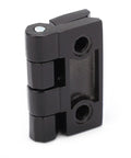 Heavy Duty Black Interior Door Hinge Set With Screw Mount No Fuss Install, Double Compression Spring, Zinc Alloy Construction, Quiet Smooth Operation, Built To Last For Cabinets And Interior Doors, 39x40mm Durable And Long Lasting