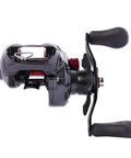 Water Drop Wheel Ice Fishing Reel With Long Cast Capability, Extended Non Slip Handle For Maximum Grip, Right Hand Operation
