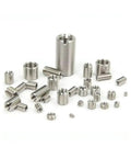 Heavy Duty 302 Stainless Steel Threaded Inserts Set built tough includes thread adapters and reducers, M2 to M16, 100 pieces.