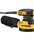 Random Orbit Sander With Variable Speed 5 Inch 3 Amp Corded Electric Low Vibration Design With Counterweight Dust Port