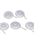 5 Piece Solder Wick Set For Electronics Repair, Alloy Copper Desoldering Braid In 1.5mm To 3.5mm Widths displayed on white