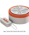 Portable Mini Washer With Usb Rechargeable Turbo Dual Wave System For Fast Laundry Cleansing No Sweat Cordless Design, white and orange, with remote control