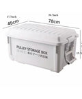 Heavy Duty Rolling Bin With Secure Lid And Easy Roll Casters, Stackable Outdoor Camp Organizer, car trunk storage box dimensions