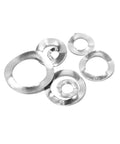 350 Piece 304 Stainless Steel Wave And Flat Washer Set M3 M4 M5 M6 M8 M10 M12 Crinkle Wave And Flat Washers Kit For Auto Motorcycle Machinery And DIY Projects, assorted washers