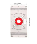 Router Sled For Milling Machine With Aluminum Insert Plate For Router Table dimensions 12cm by 23.3cm.