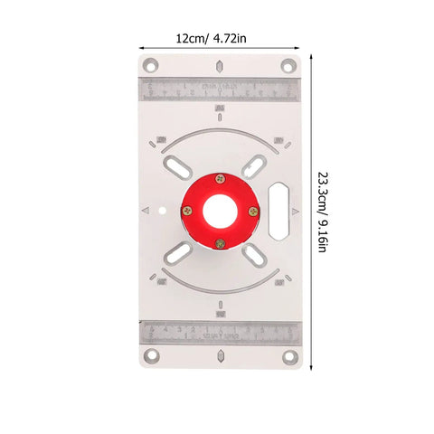 Router Sled For Milling Machine With Aluminum Insert Plate For Router Table dimensions 12cm by 23.3cm.