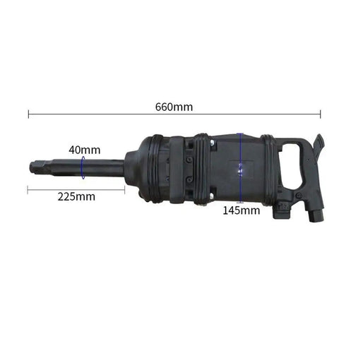 Heavy Duty Pinless Wind Wrench With 1 Inch Square Drive Industrial Grade Pneumatic Impact Tool Built Like A Tank For Gritty Auto Repair And Big Rig Maintenance Pros Trust