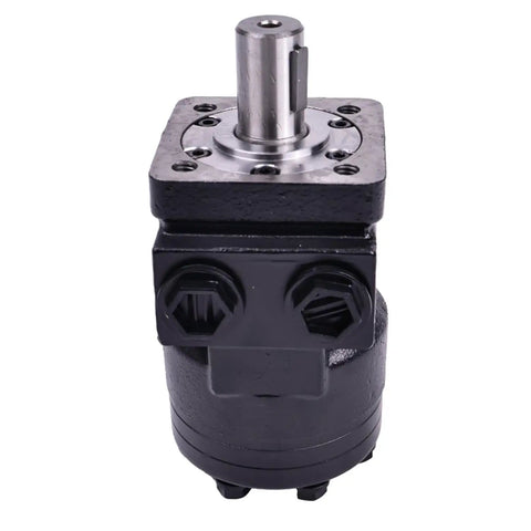 Front view of 4-Bolt Hydraulic Motor CM004P Built Tough High-Torque Industrial Powerhouse With 0.25 Inch Shaft Keyway, 1 Inch Round Shaft