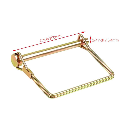 Four Inch Trailer Coupler Pin Kit 10 Pack Beefy Heavy Duty Wire Lock Pins For PTO Shafts And Hitch Assemblies Towing Safety
