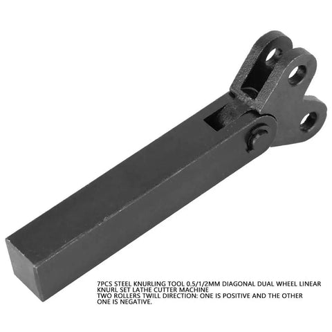 Two Wheel Knurling Tool For Lathe With Diagonal Slant Teeth Dual Roller Knurling Wheel Heavy Duty Steel Construction Pro Grade