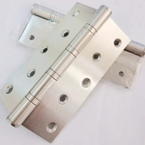 Heavy Duty 6 Inch Ball Bearing Door Hinges For Wood Doors With Mounting Hardware, 6 X 4 Inch, Stainless Steel 304, Square Corner