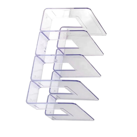 Absolute Game Changer Clear Bag Organizer Stackable Handbag Rack Built From Premium Pc Material For Closet Bedroom Or Living Room Four Section Purse Storage Hack To Keep Your Vibe Organized And Slay