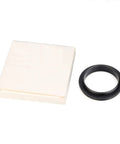 M48 to M42 telescope adapter with knurled aluminum body next to packaging, anodized black finish, no fuss mounting, ultra short length