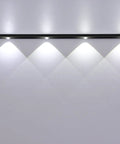 LED Under Cabinet Lights With Motion Sensor And USB Rechargeable Cat Eye Hill Corrugated Light for indoor use, black, 23.62 inches