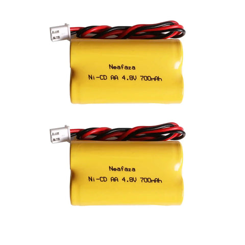 4.8V 700mAh Ni-Cd Battery Pack Compatible With Emergi-Lite MAG93NC487 And Exit Light Co BAA-48R NIC0186 Dantona Custom-43