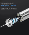 Heavy Duty Sewer Camera With 100 Ft Cable And Built In 16Gb Dvr For Hassle Free Drain Scoping showing 1080P HD camera components.
