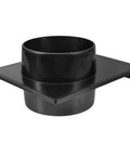 Heavy Duty 100Mm Plastic Blast Gate Valve Replacement For Dust Collector Vacuum, black plastic construction, round slide valve.