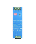 12 Pack Switch Mode DIN Rail Power Supply 120W 90 To 264V AC Input 12V DC Output Slim Economical Module For Industrial Automation And Control Systems Compact Durable Enclosed Design, front view