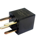 Set Of 4 Ultra Micro ISO Automotive Relays 12V DC 20A 4 Pin Tiny Yet Mighty Relay close-up view showing pins and diagram