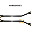 High Clearance Aluminum Link Set For TRX4M High Trail K10 F150 1/18 RC Crawler Upgrade CNC Bent Chassis Links Black Lightweight