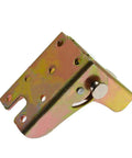 Set Of Two Hella Sturdy Folding Hinges Featuring Automatic Self Locking Bracket And Sweet Adjustable Range For Desks Workbenches No Fuss Quick Hook Up close-up of metal hinge with self-locking mechanism