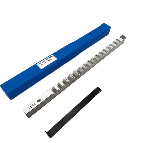 Push Type Keyway Broaches Set HSS High Speed Steel For CNC Milling 2mm To 18mm Sizes A1 B1 C1 D1 E1 Type Precision Durable Keyway Tools