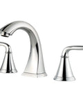 8 Inch Widespread Bathroom Sink Faucet With 3 Hole Configuration Dual Handles Polished Chrome Vanity Faucet Featuring Push And Seal Drain And Pfast Connect Technology