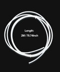 2M PTFE Teflon Tube For 1.75mm Filament 4mm OD 2mm ID Extruder Tubing For 3D Printers coiled on a black background
