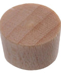 Close-up of a beige wooden flat plug, part of Beige Wooden Flat Plugs One Inch, 12 Pack For DIY Furniture Repair, Easy Install.