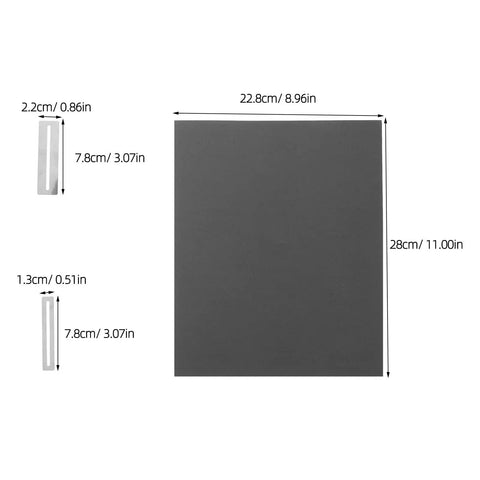 Fretboard Protector Guard Kit For Guitar And Bass Frets With Smooth Fret Ends Reusable Fingerboard Shield Polishing Sandpaper Set To Eliminate Sharp Edges And Boost Playability, 28x22.8cm set
