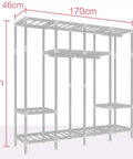 Heavy Duty Portable Wardrobe Closet Steel Pipe Frame And No Sweat Assembly Garment Storage Rack dimensions 170cm x 46cm x 70cm
