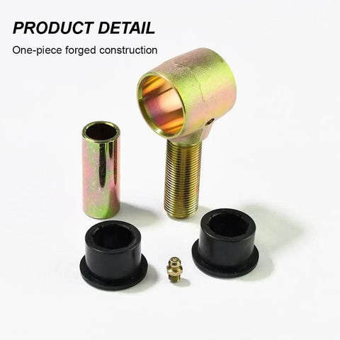 Beefy Three Quarter Inch Threaded Bushing Kit For Four Link Suspension With Heavy Duty Polyurethane Bushings Includes Right And Left Hand Thread Bushings And One Half Inch Bolt Hole Set